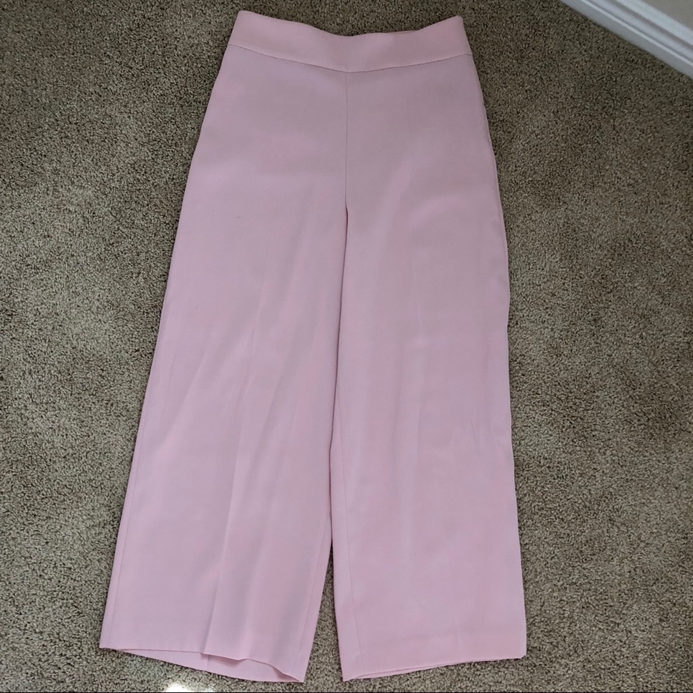 Zara flared pink pants